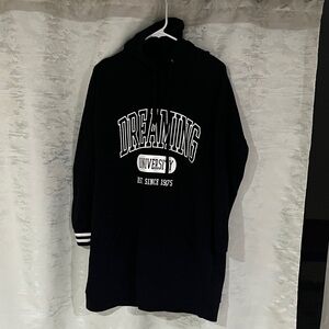 H & m Black Dreaming University Hoodie